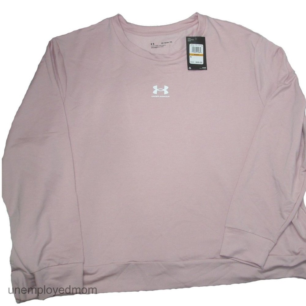 Women's Under Armour Sweatshirt Athletic Rival Top Sport Shirt Pockets 3X - Picture 3 of 7